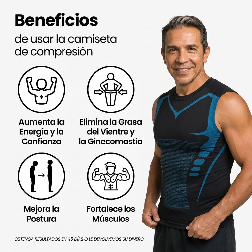 Camiseta de compresión invisible para hombre