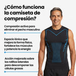 Camiseta de compresión invisible para hombre