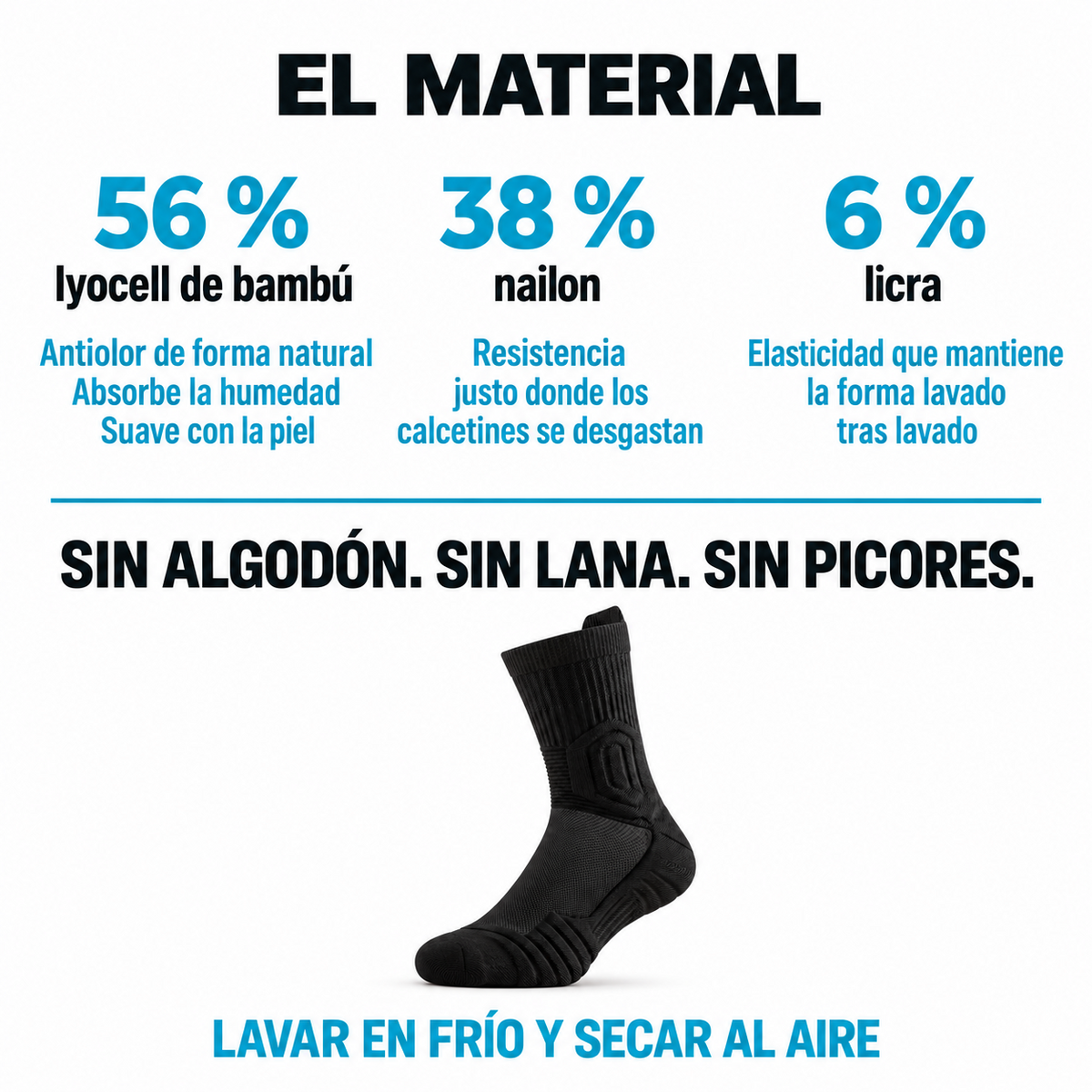 Calcetines de trabajo acolchados para trabajar sin dolor