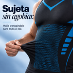Detalle de la malla transpirable de la camiseta de compresión